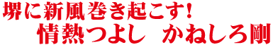キャッチコピー｜ 情熱つよし｜ 兼城剛｜ かねしろ剛